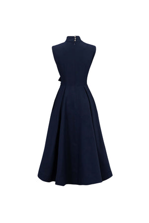 París Tech Sleeveless Midi Vestido - Reina Diaz