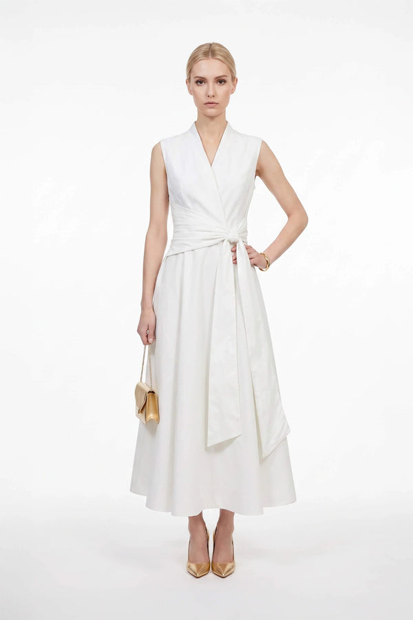 París Tech Sleeveless Midi Vestido - Reina Diaz