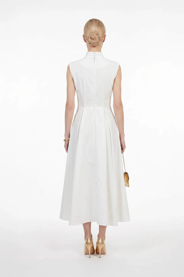 París Tech Sleeveless Midi Vestido - Reina Diaz