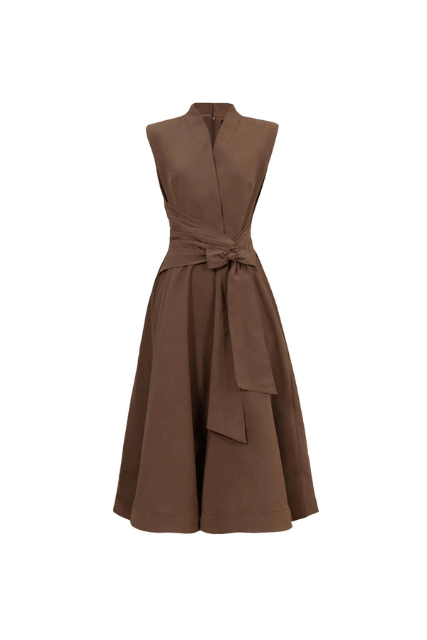 París Tech Sleeveless Midi Vestido - Reina Diaz