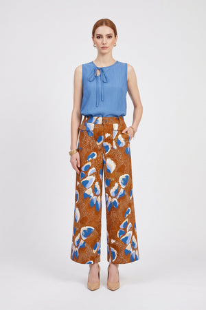 Paulina High-Waist Flap Pocket Wide-Leg Pantalón 731159 LAD - Reina Diaz