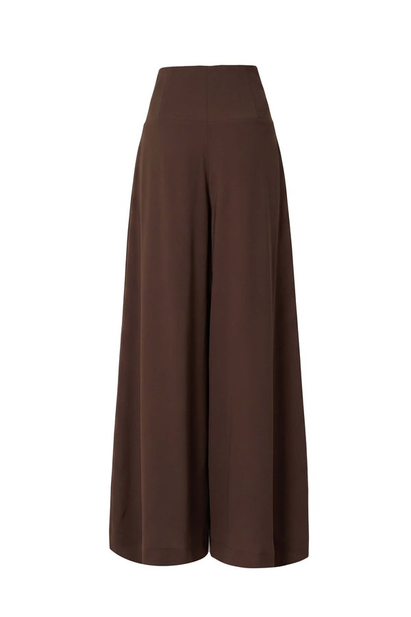 Renata Button Detail Wide-Leg Pantalón 532162 CAF - Reina Diaz
