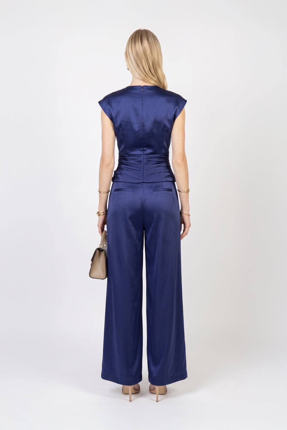 Renata High-Waist Wide-Leg Pants 532140 MAR - Reina Diaz