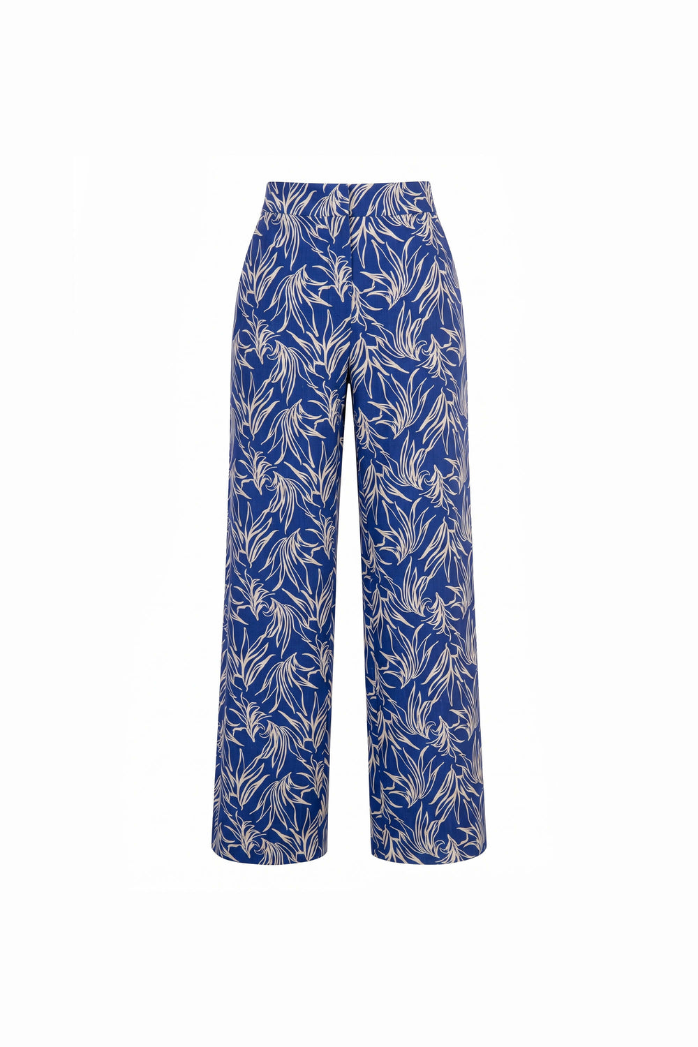 Renata Pleated High-Waist Wide-Leg Pantalón 731163 - Reina Diaz