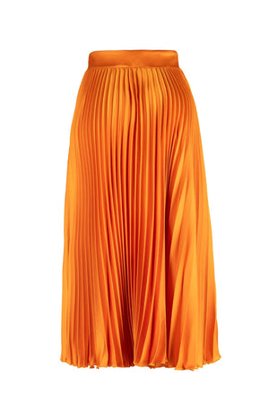 Renata Pleated Midi Falda - Reina Diaz