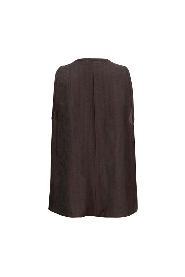 Renata Tie-Neck Keyhole Sleeveless Blusa 753041 CHO - Reina Diaz