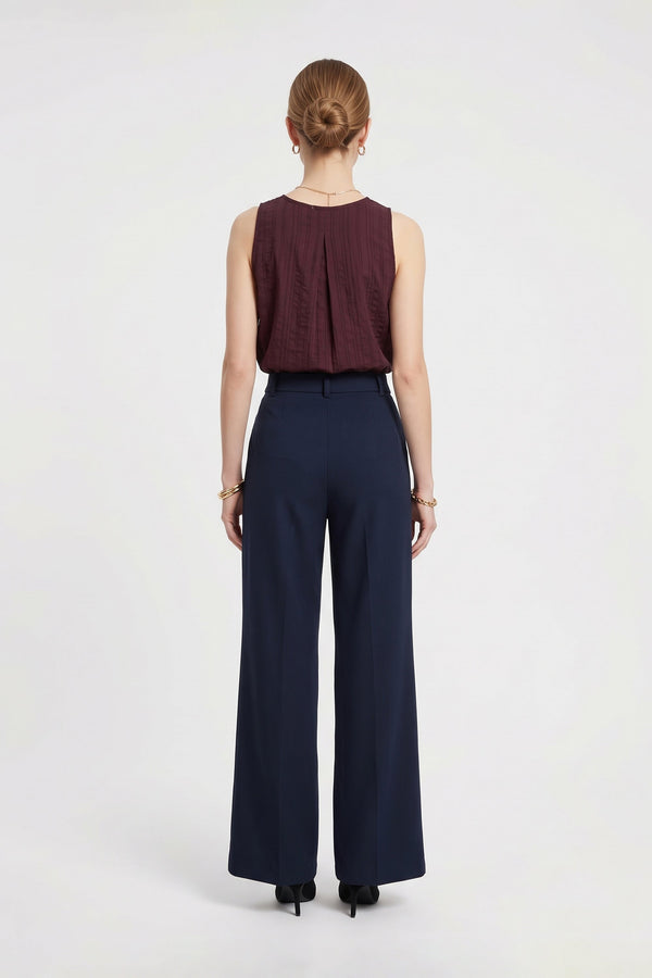 Renata Tie-Neck Keyhole Sleeveless Blusa 753041 PAS - Reina Diaz
