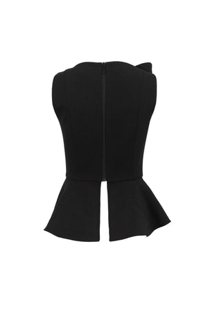 Ruby Ruffle Peplum Saco - Reina Diaz