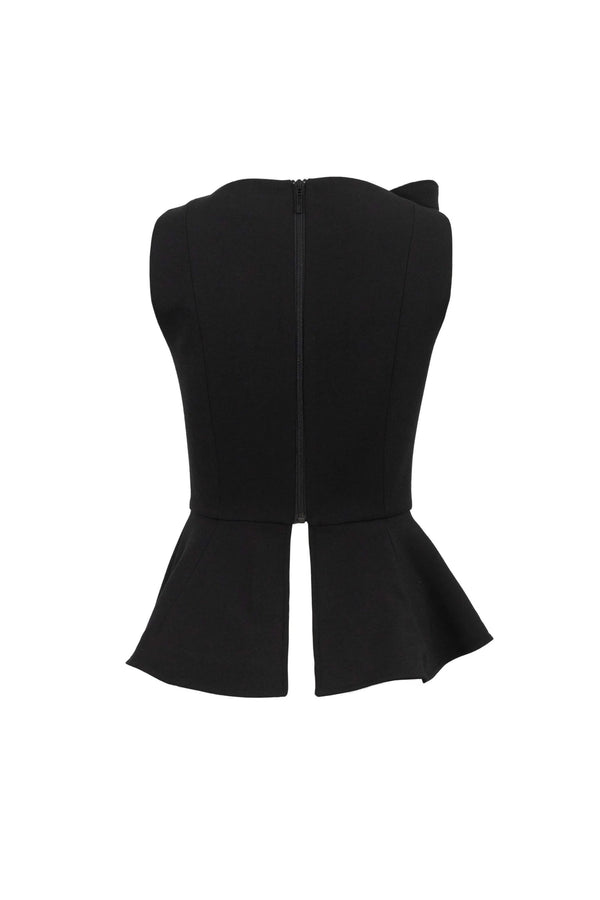 Ruby Ruffle Peplum Saco - Reina Diaz