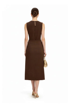 Saige V - Neck Vestido - Reina Diaz