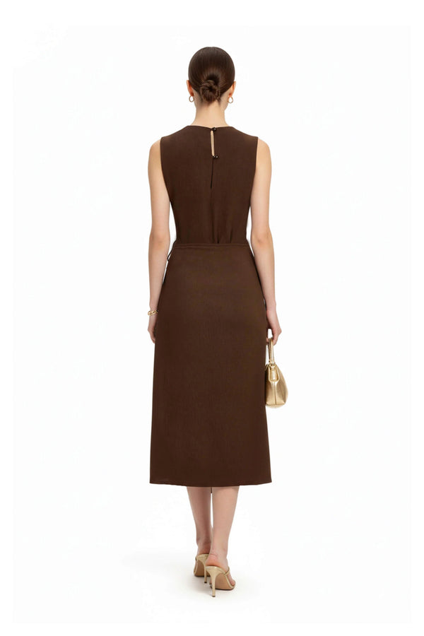 Saige V - Neck Vestido - Reina Diaz