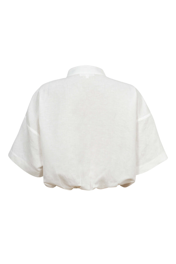 Silvia Cropped Volume Blusa - Reina Diaz