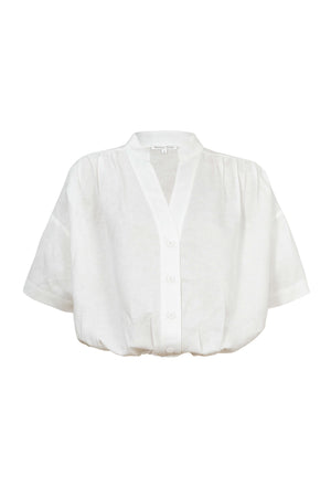 Silvia Cropped Volume Blusa - Reina Diaz