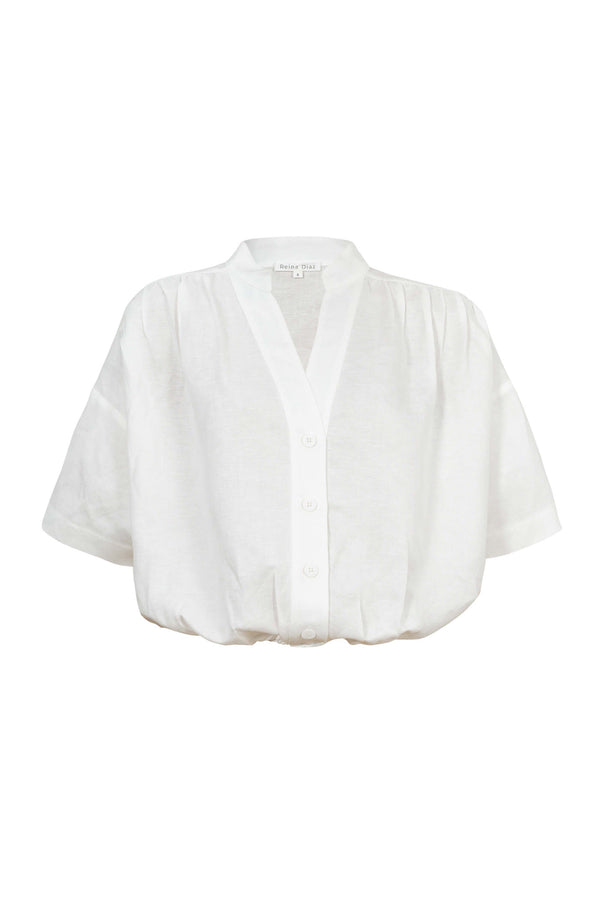 Silvia Cropped Volume Blusa - Reina Diaz