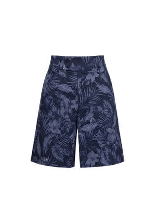 Silvia High-Waist Tropical Shorts 731071 MAR - Reina Diaz