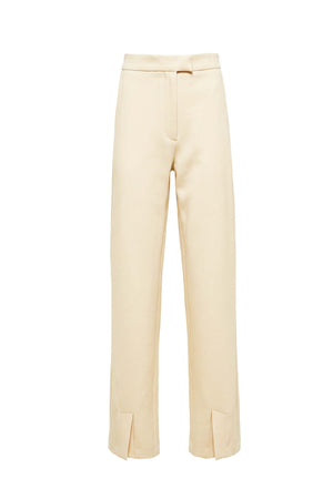 Sofia Front-Slit High-Waist Navy Pantalón 532142 MAN - Reina Diaz