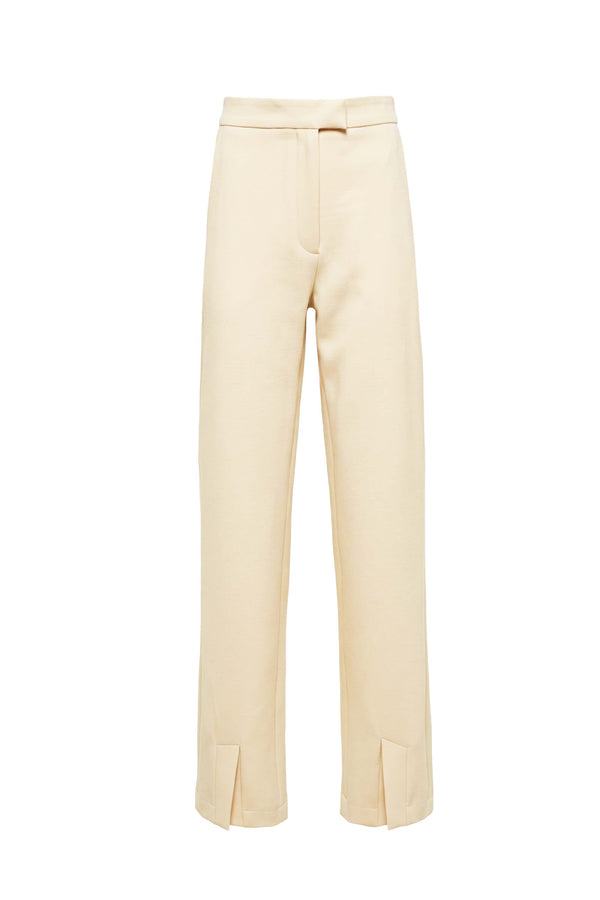 Sofia Front-Slit High-Waist Navy Pantalón 532142 MAN - Reina Diaz