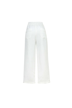 Valencia Wide - Leg Eyelet - Trim Pants - Reina Diaz