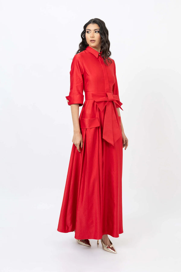 Valentina Maxi Bow Vestido - Reina Diaz
