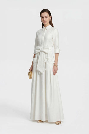 Valentina Maxi Bow Vestido - Reina Diaz