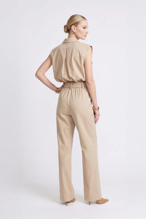 Valentina Zipper Utility Sleeveless Jumpsuit 760413 KAK - Reina Diaz