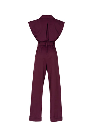 Valentina Zipper Utility Sleeveless Jumpsuit 760413 VIN - Reina Diaz
