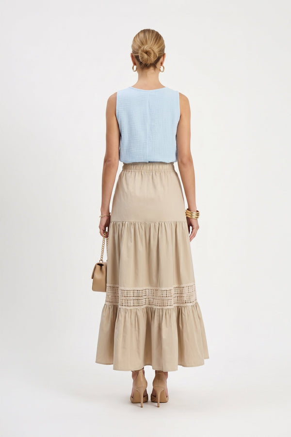 Valeria Asymmetric Halter Sleeveless Blusa 752866 - Reina Diaz