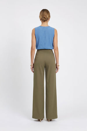 Valeria Asymmetric Halter Sleeveless Blusa 752866 - Reina Diaz