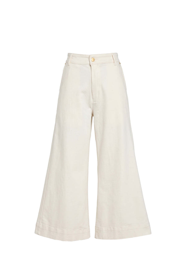 Valeria High-Waist Wide-Leg Pantalón 731147 HUE - Reina Diaz