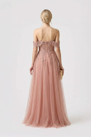 Valeria Off-Shoulder Sweetheart Vestido Fiesta - Reina Diaz