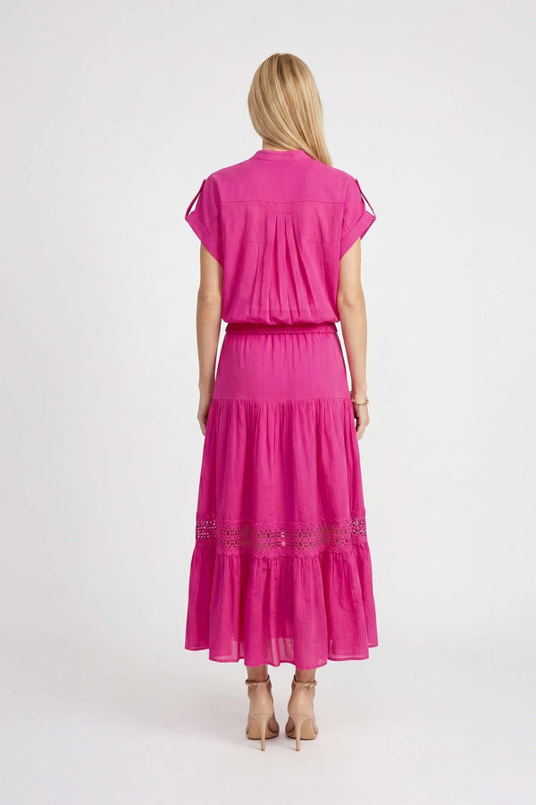 Valeria Tiered Maxi Falda - Reina Diaz