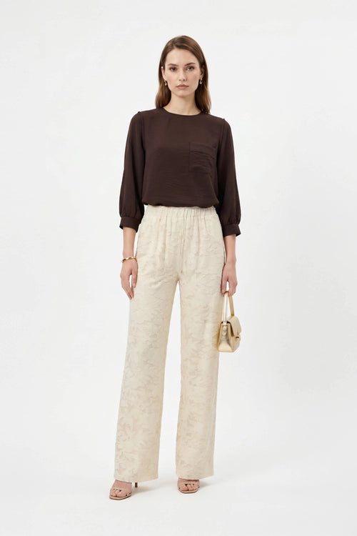 Venecia Textured Floral Knit Pants - Reina Diaz
