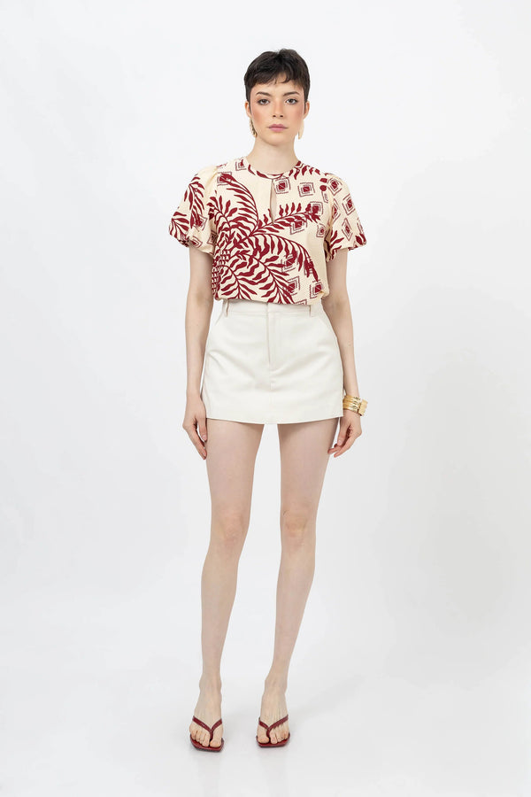 Vera Tailored Mini Skort - Reina Diaz