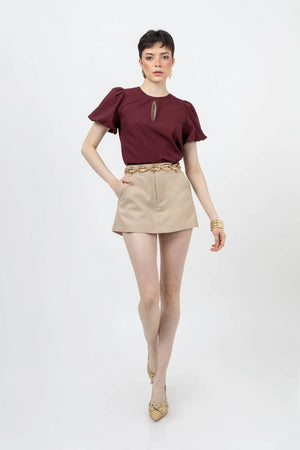 Vera Tailored Mini Skort - Reina Diaz