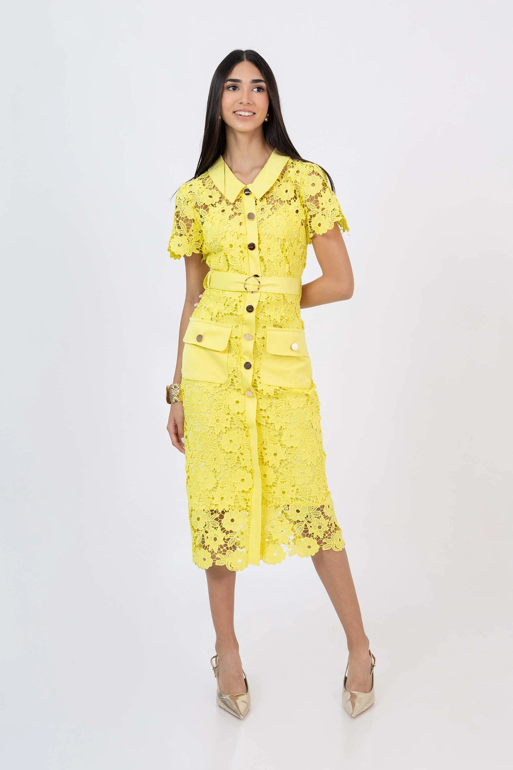 Alma Floral Lace Vestido - Reina Diaz