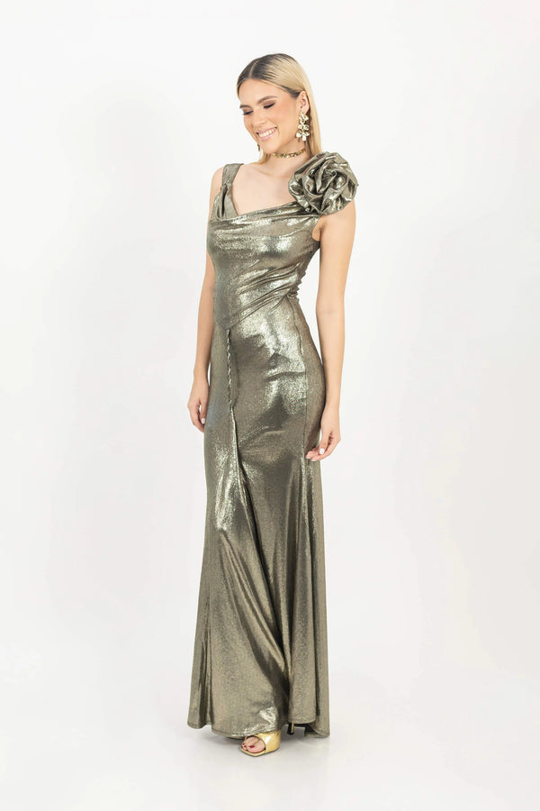 Vestido - 526114 - ORO - Reina Diaz