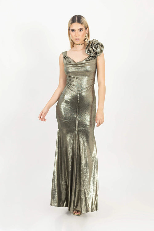Vestido - 526114 - ORO - Reina Diaz