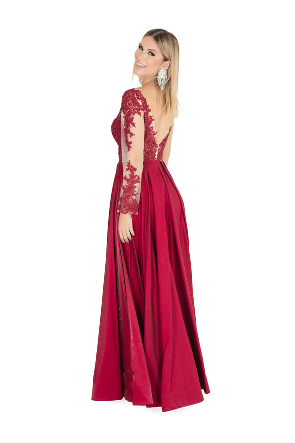 Vestido - F421050 - ROJ - Reina Diaz