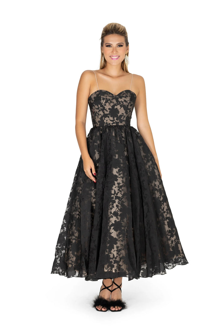 Vestido - F421134 - NEG - Reina Diaz