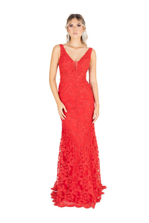 Vestido - F421145 - ROJ - Reina Diaz