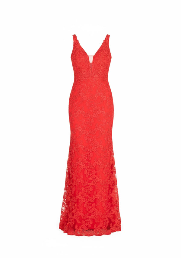 Vestido - F421145 - ROJ - Reina Diaz