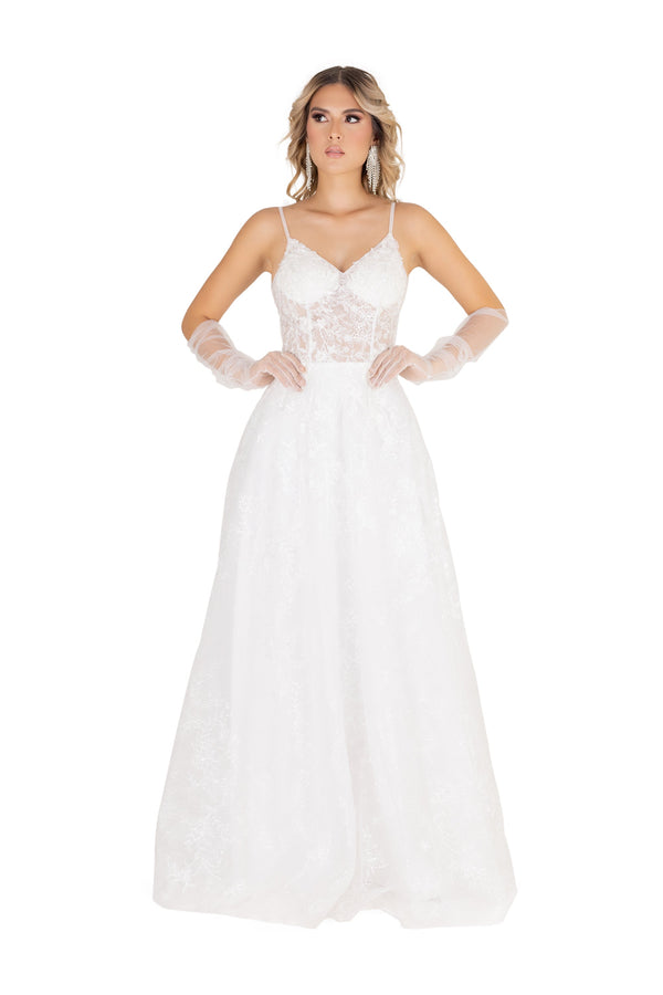Vestido - F421161 - BCO - Reina Diaz