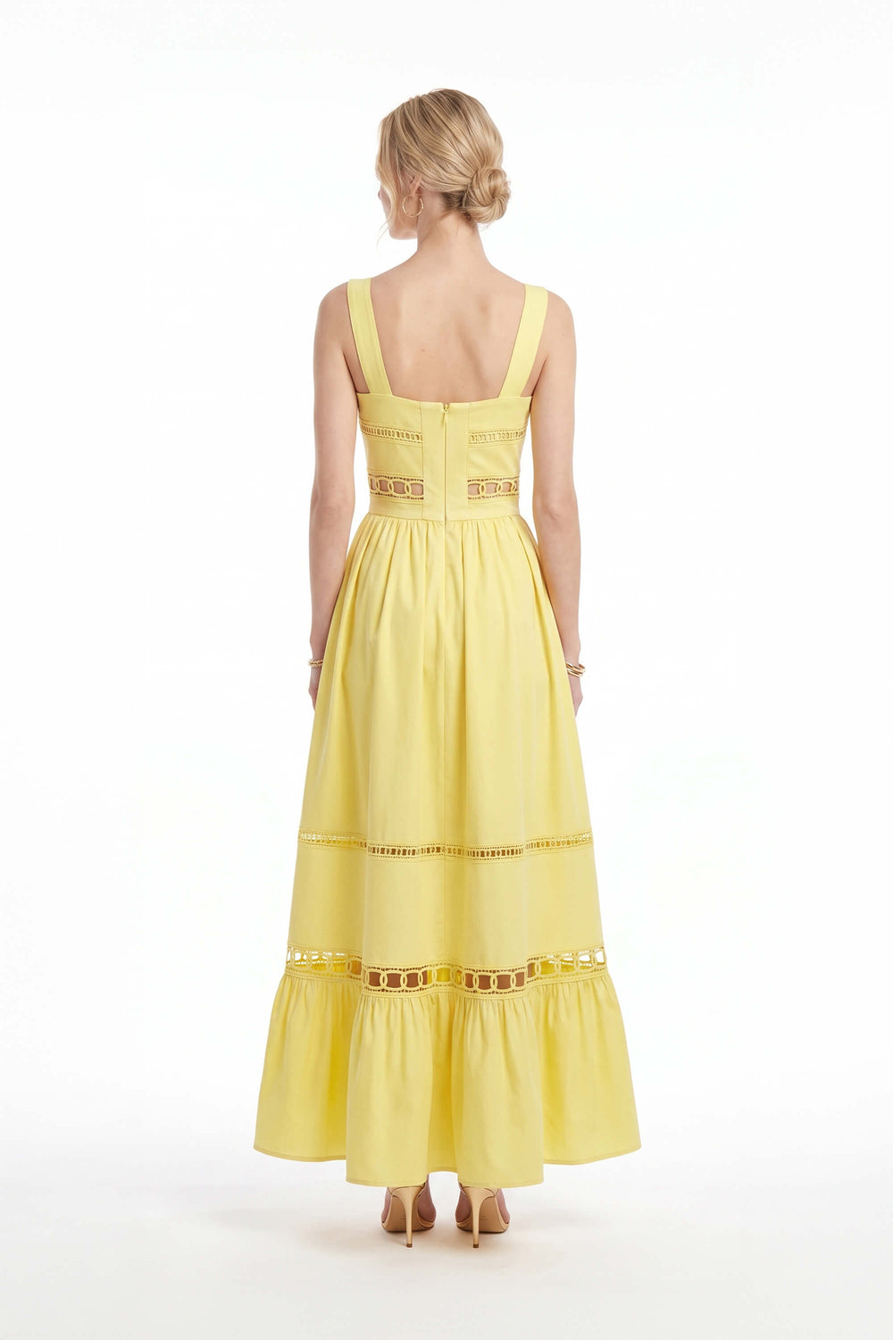Victoria Cutout Lace Maxi Vestido 526280 AMA - Reina Diaz