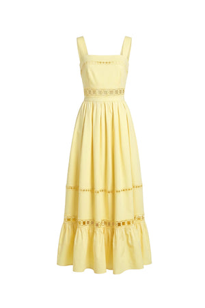 Victoria Cutout Lace Maxi Vestido 526280 AMA - Reina Diaz