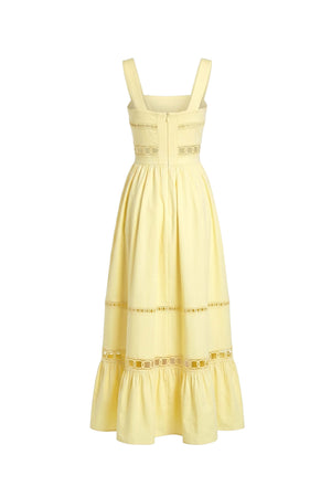 Victoria Cutout Lace Maxi Vestido 526280 AMA - Reina Diaz