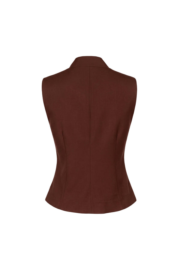 Victoria High-Neck Tailored Chaleco 501555 CAF - Reina Diaz
