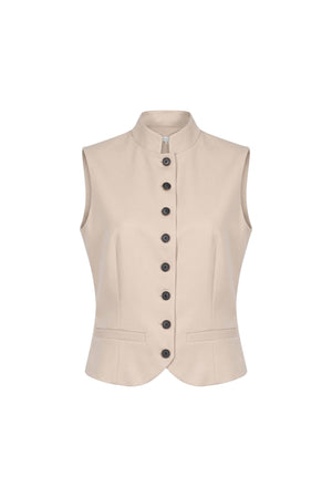 Victoria High-Neck Tailored Chaleco 501555 MAZ - Reina Diaz