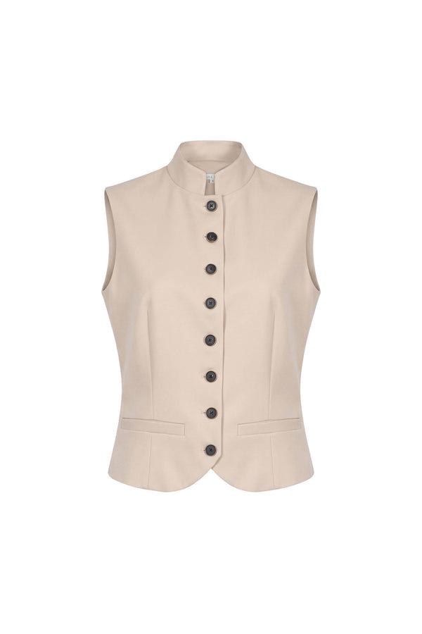 Victoria High-Neck Tailored Chaleco 501555 MAZ - Reina Diaz
