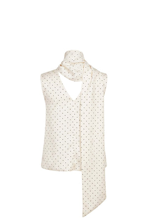 Victoria Polka Dot Scarf Blusa (Solo Blusa) 850162 IVO - Reina Diaz