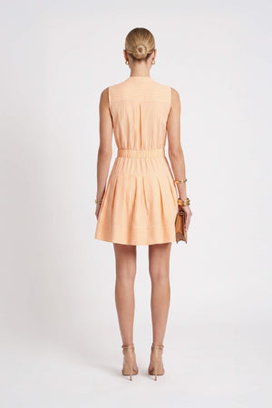 Victoria Striped Pleated Shirt Vestido 723134 NAR - Reina Diaz